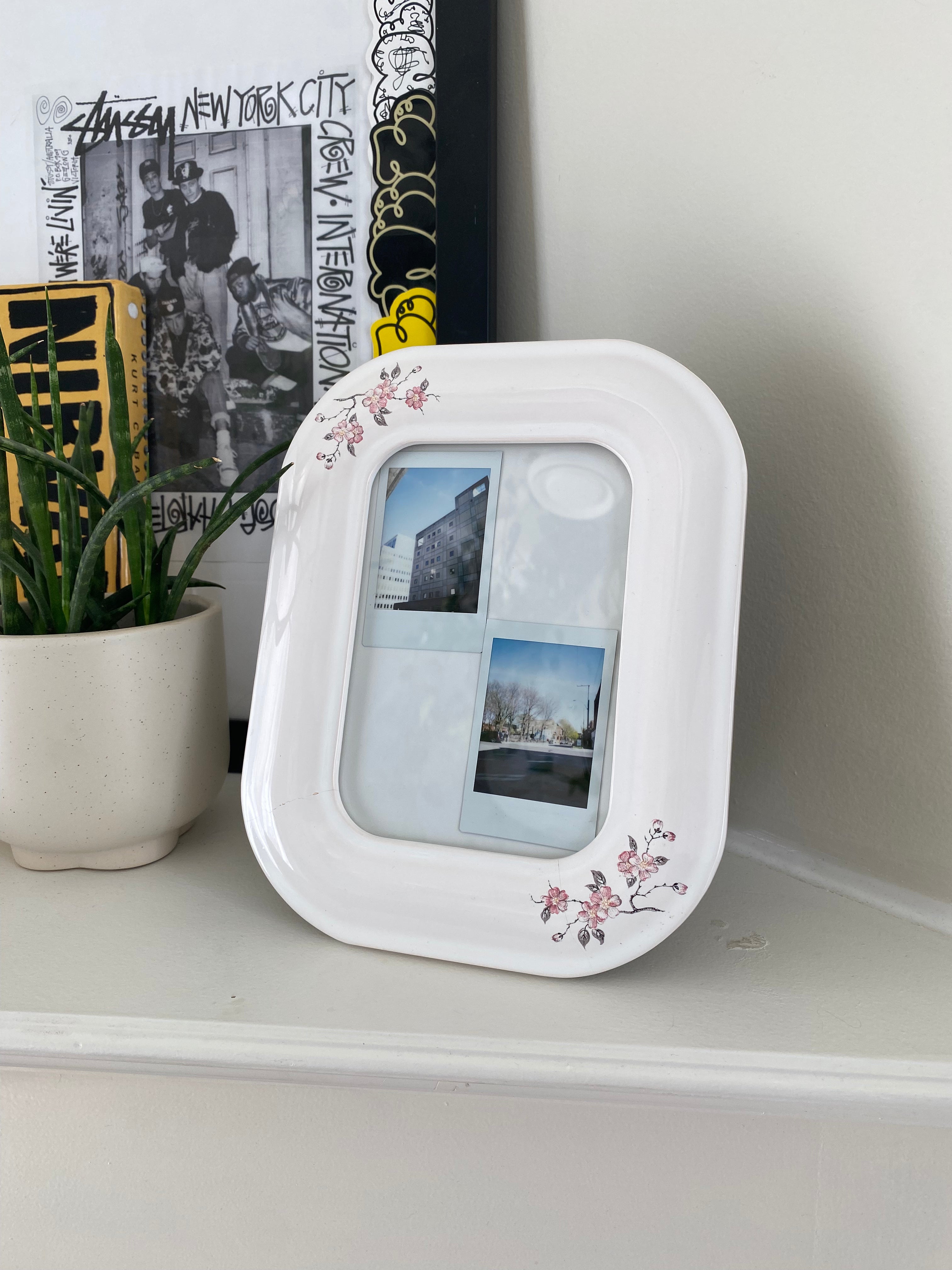 Ceramic Floral Picture Frame